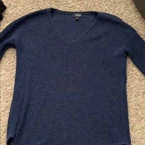 Long glitter blue sweater